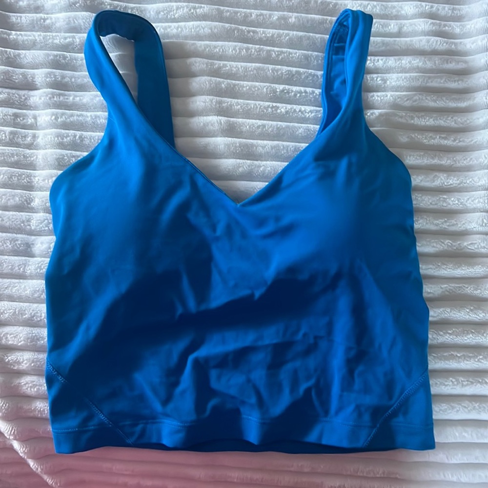 lulu blue poolside align tank!!
